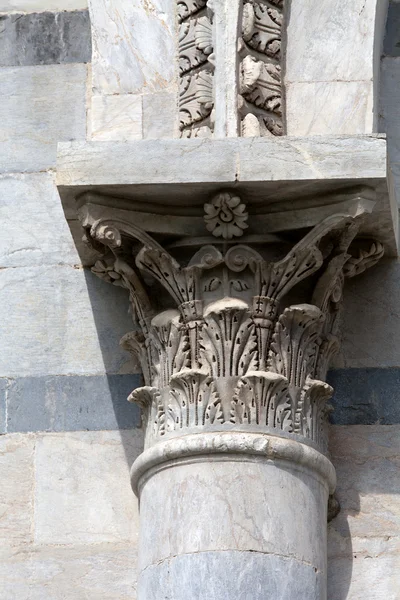 Pisa - Capitello della colonna sul Battistero — Foto Stock