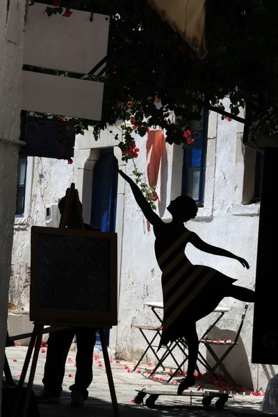 stock image Greek Street dancer in Kos. Dodecanese, Greece