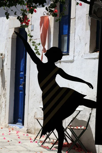 Greek Street dancer in Kos. Dodecanese, Greece — Stock Photo, Image