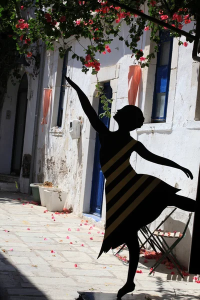 Ελληνική οδός του Λονδίνου χορευτής στην Κω. Δωδεκάνησα, Ελλάδα — Φωτογραφία Αρχείου