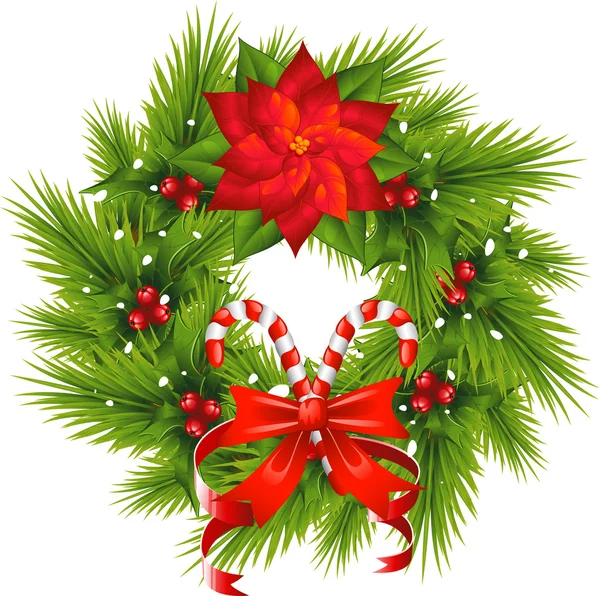 Christmas Wreath — Wektor stockowy