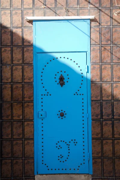 Niebieski Stare drzwi — Zdjęcie stockowe