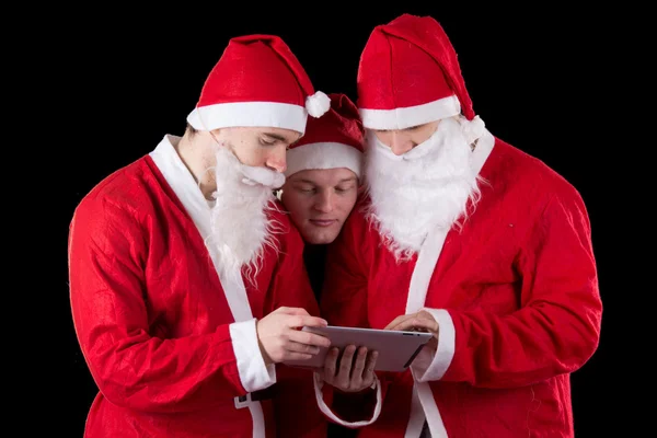 3 개의 산타 클로스 — 스톡 사진