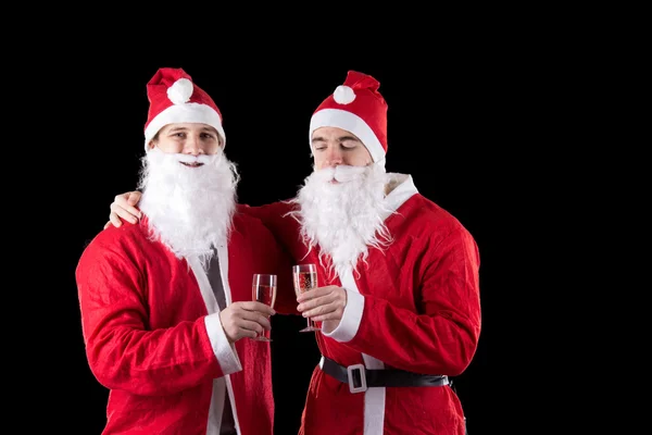 Two santa claus — Stock Photo, Image