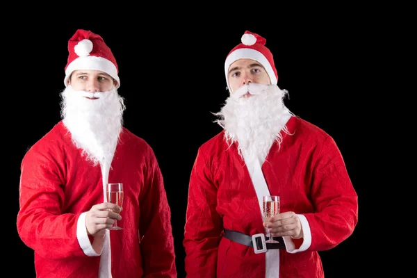 Dois Papai Noel — Fotografia de Stock