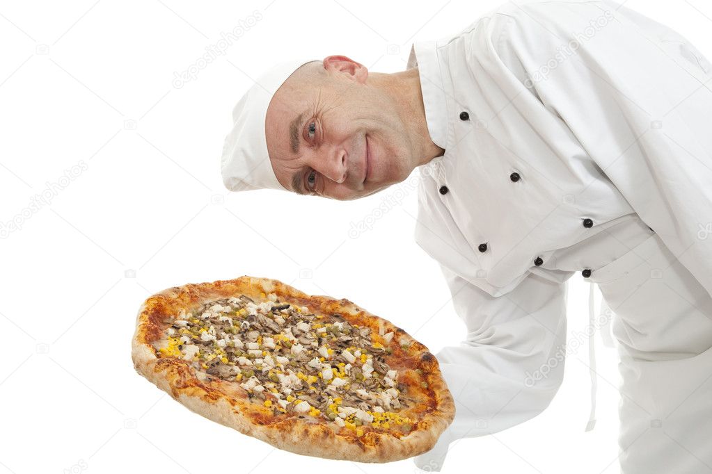 Baker of pizza