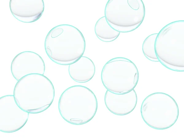 Great number of transparent bubbles