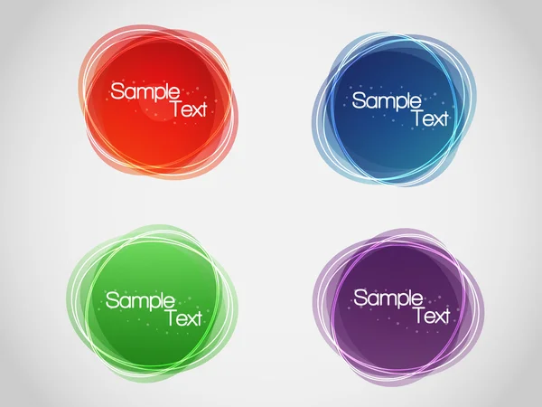 EPS10 Colorful Bubbles for Speech Vector Design — Stock Vector
