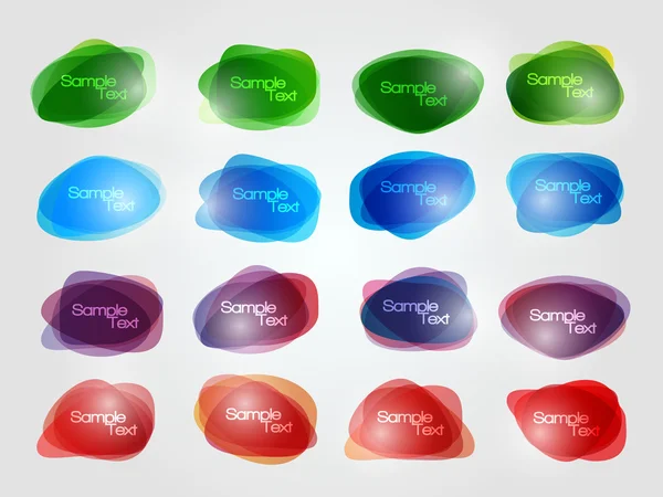 EPS10 Bolhas coloridas para design de vetores de fala —  Vetores de Stock