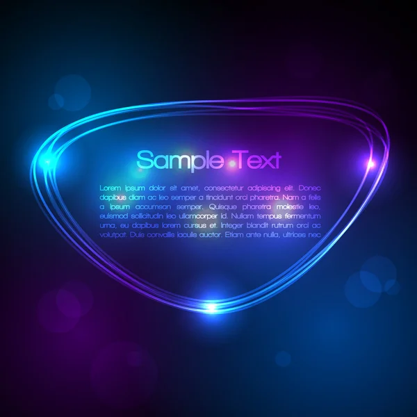 EPS10 Speech Bubble Made of Light Vector Design — Stockvector