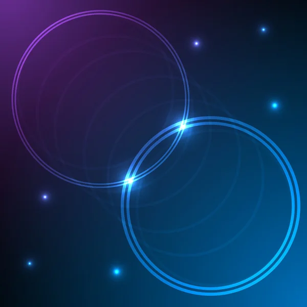 Eps10 抽象青い円のベクトルの背景 — ストックベクタ