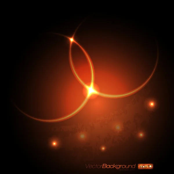 EPS10 Abstract Orange Circles Vector Background — Stock Vector