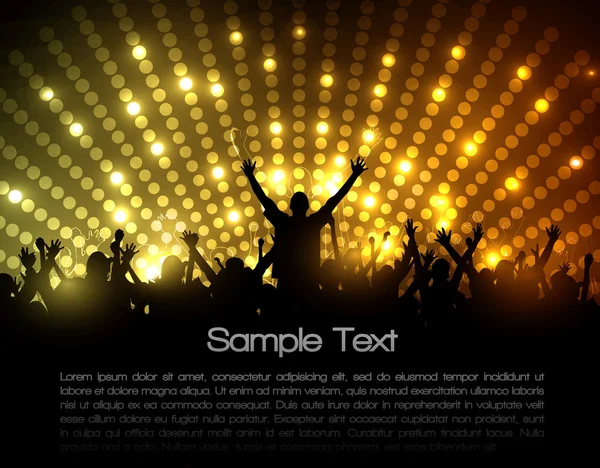 EPS10 Party Vector Background - Jeune dansant — Image vectorielle