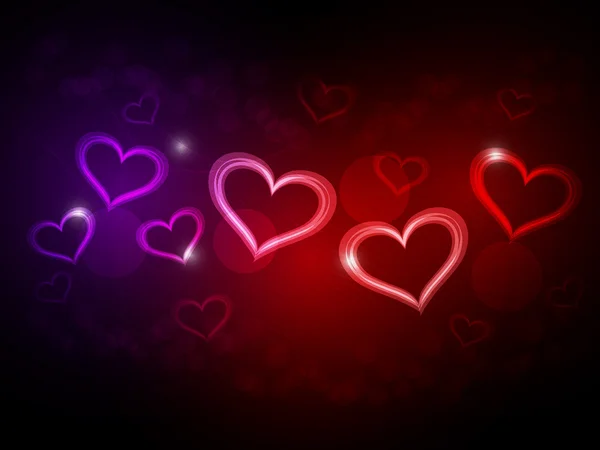 Eps10 soyut kalpler Sevgililer günü - vektör tasarımı — Stok Vektör