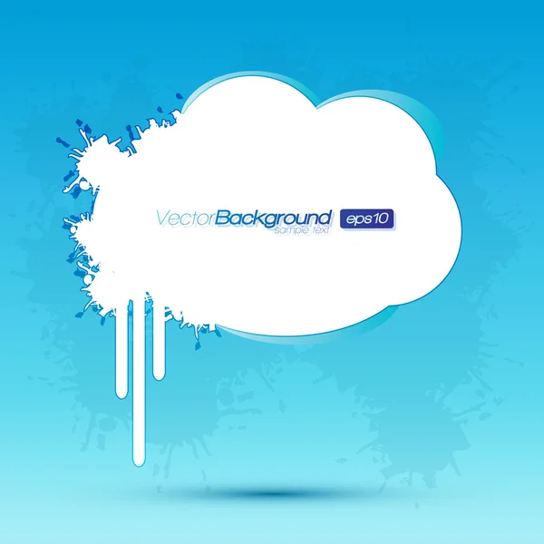 EPS10 Abstract Grungy Cloud Vector Design de fundo — Vetor de Stock