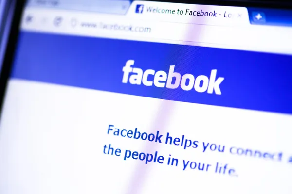 Facebook Homepage — Stock Photo, Image