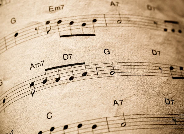 Vintage Musical pages — Stock Photo, Image