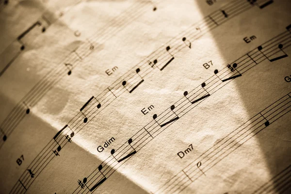 Vintage Musical pages — Stock Photo, Image