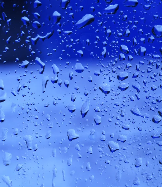 Chuva descendo janela — Fotografia de Stock