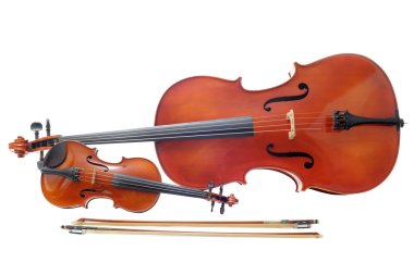 Violin and cello clipart