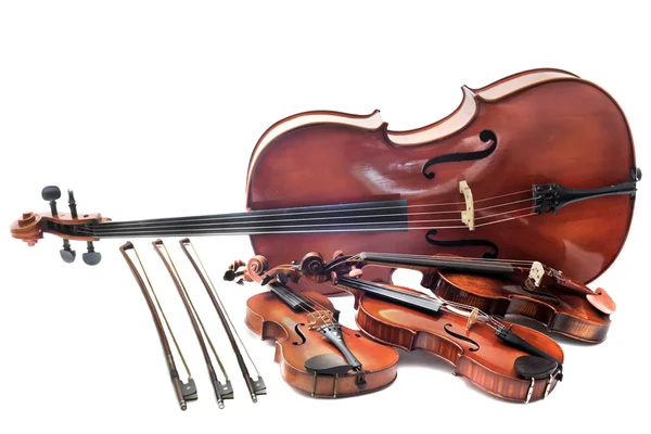 Violini e violoncello — Foto Stock