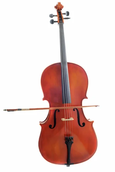 Cello en boog — Stockfoto