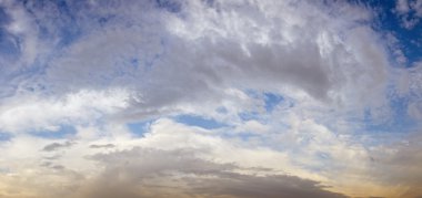 Cloudy sky panorama clipart