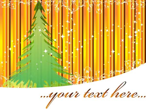 Franja de fondo con árboles de Navidad . — Archivo Imágenes Vectoriales