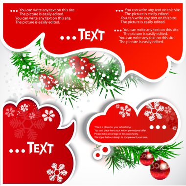 Christmas bubbles for speech clipart