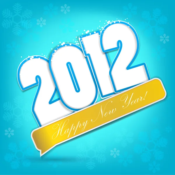 Feliz ano novo 2012. Elemento de projeto vetorial . — Vetor de Stock