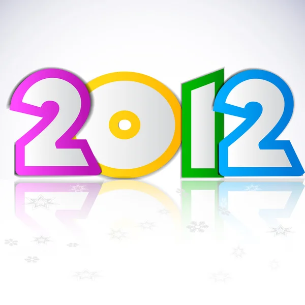 Bonne année 2012. Élément de conception vectorielle . — Image vectorielle