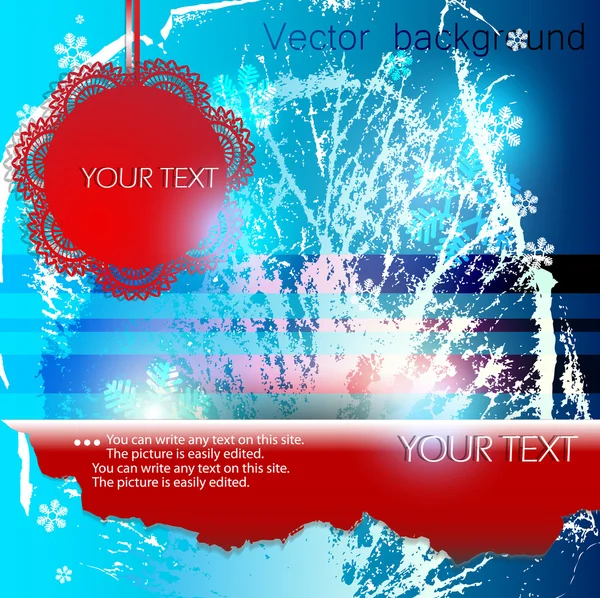 Abstracte winter achtergrond met ruimte voor tekst — Stockvector