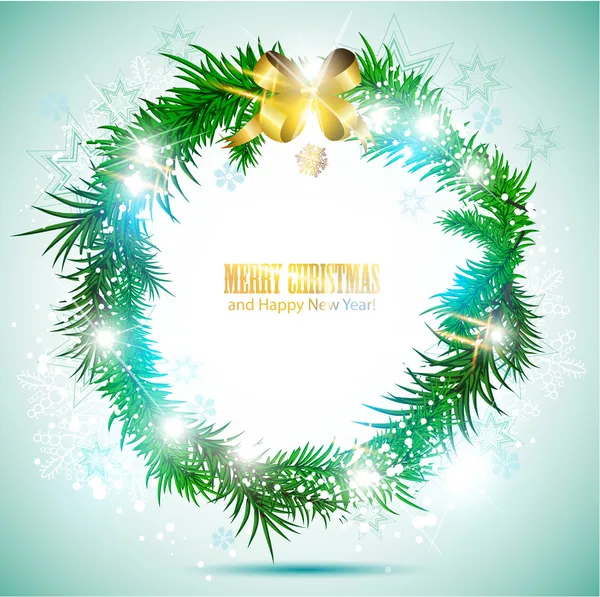 Christmas garland vector image — Stock Vector