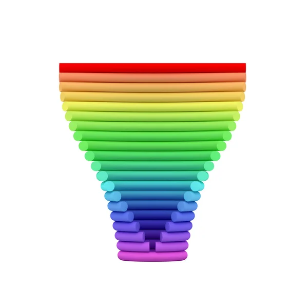 Wave form cylindrar — Stockfoto