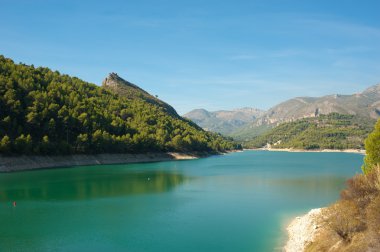 Guadalest reservoir clipart