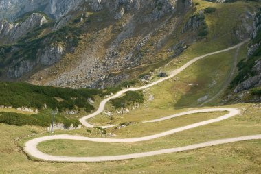 Mountain Landscape with Winding Trail