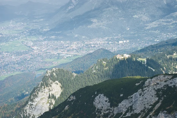 Vista di Garmisch partenkirchen — Foto Stock