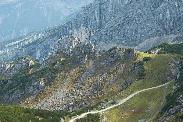 Sentiero attraverso le Alpi tedesche — Foto Stock