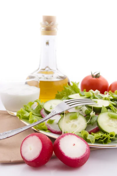 Ingredientes de salada redish — Fotografia de Stock