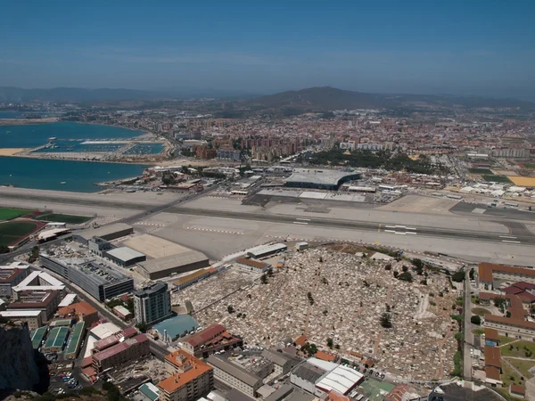 Гібралтар та Іспанії — стокове фото