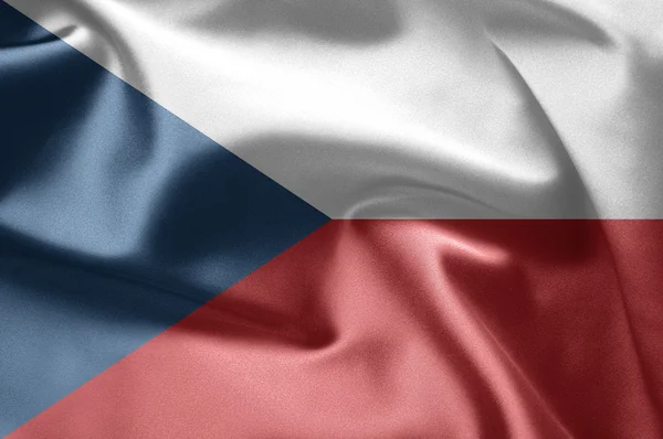 The flag of the Czech Republic. — Stock Photo, Image
