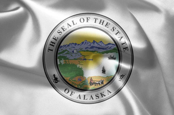 Het embleem van de staat alaska. — Stockfoto