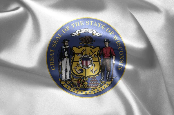 The emblem of the State of Wisconsin — Stock Photo, Image