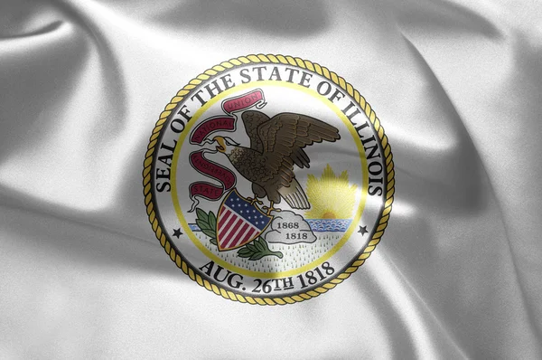 The emblem of the State of Illinois — Stock Photo, Image