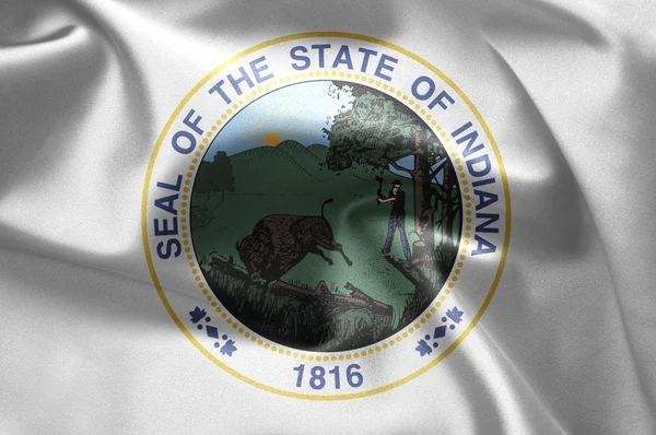 El emblema del Estado de Indiana — Foto de Stock