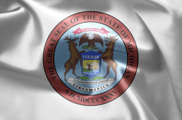 Емблема штату Мічиган — стокове фото