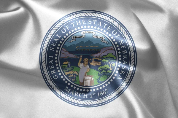 The emblem of the State of Nebraska — Stock Photo, Image