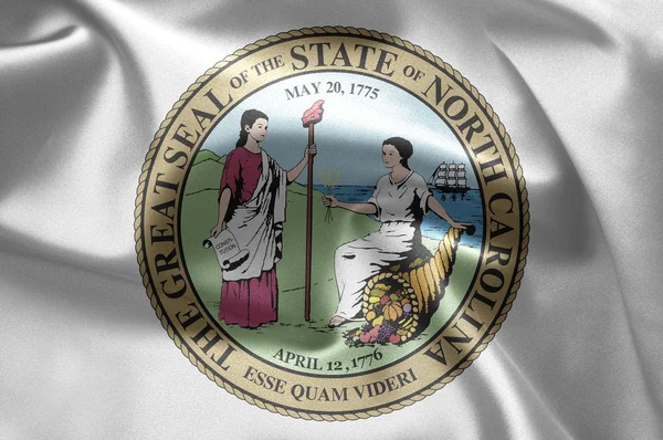 Емблема штату Північна Кароліна — стокове фото