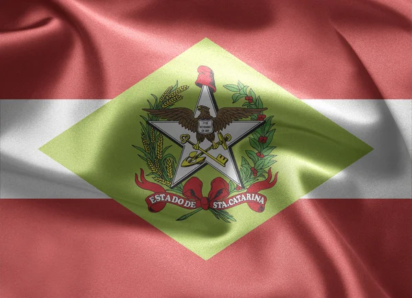 Flaga Brazylii (Santa Catarina) — Zdjęcie stockowe