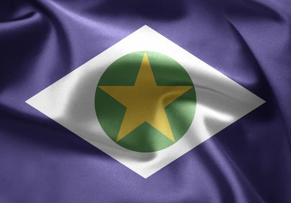 Flagga Brasilien (Mato Grosso) — Stockfoto